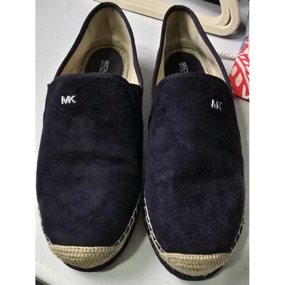 Michael Kors Slip On Casual Blue‎ Suede Shoes Size 9.5